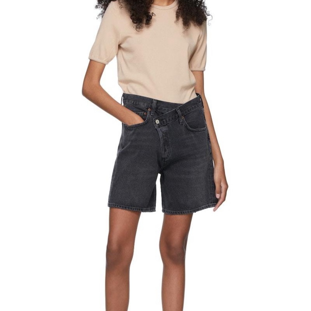 Agolde Criss Cross Jean Shorts